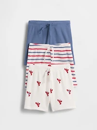 Baby First Favorites TinyRib Stripe Pull-On Shorts