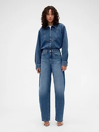 Victoria Beckham Denim Zip Shirt