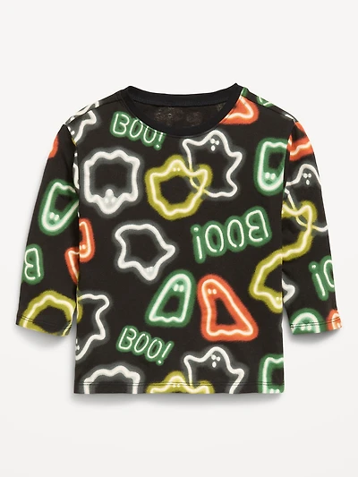 T-shirt à manches longues imprimé unisexe pour tout-petit