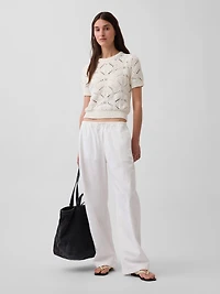 100% Cotton Crochet Sweater