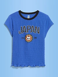 FIFA World Cup 26™ Japan Smocked Graphic T-Shirt for Women