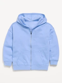 Oversized Fleece Full-Zip Hoodie for Girls