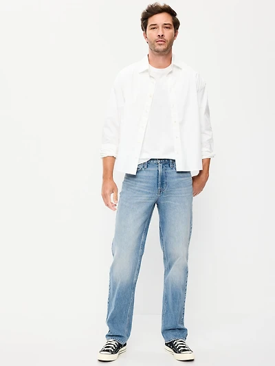 Structured Loose Non-Stretch Jeans