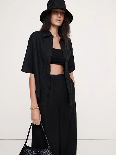 Linen Short-Sleeve Shirt