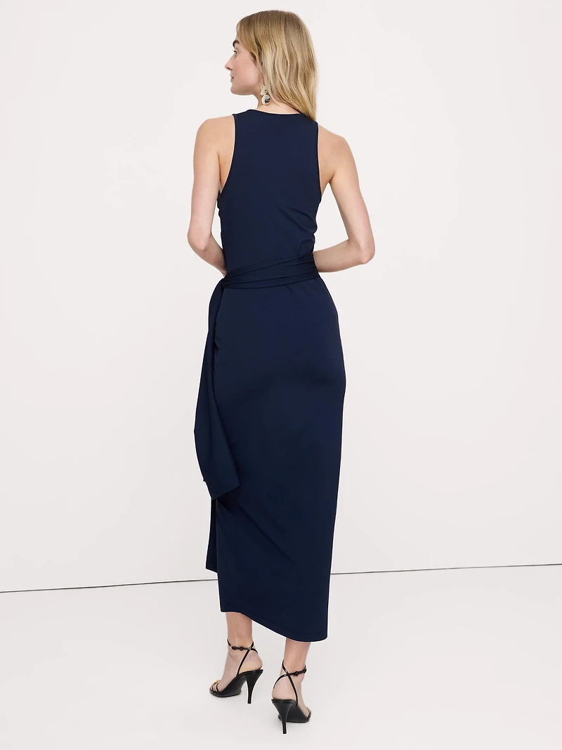 Knit Wrap Dress