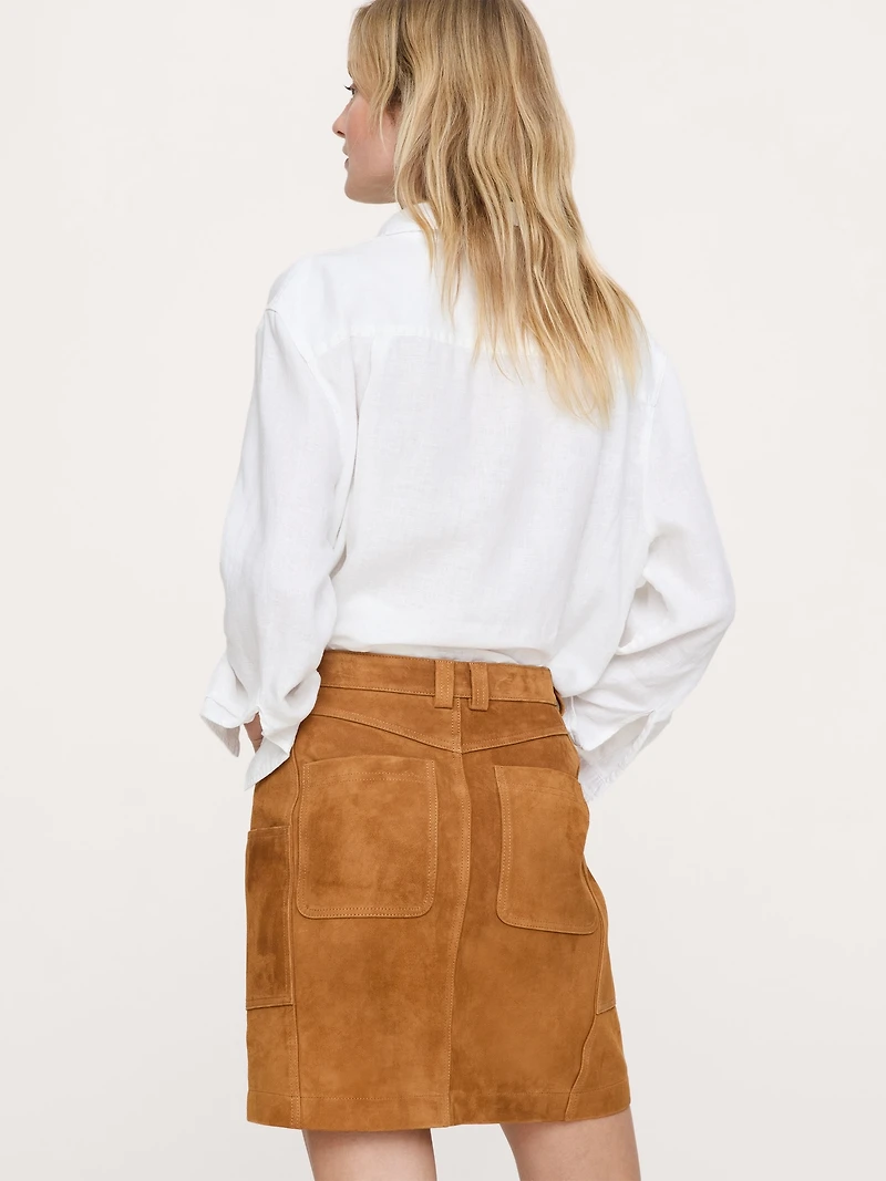 Suede Mini Skirt