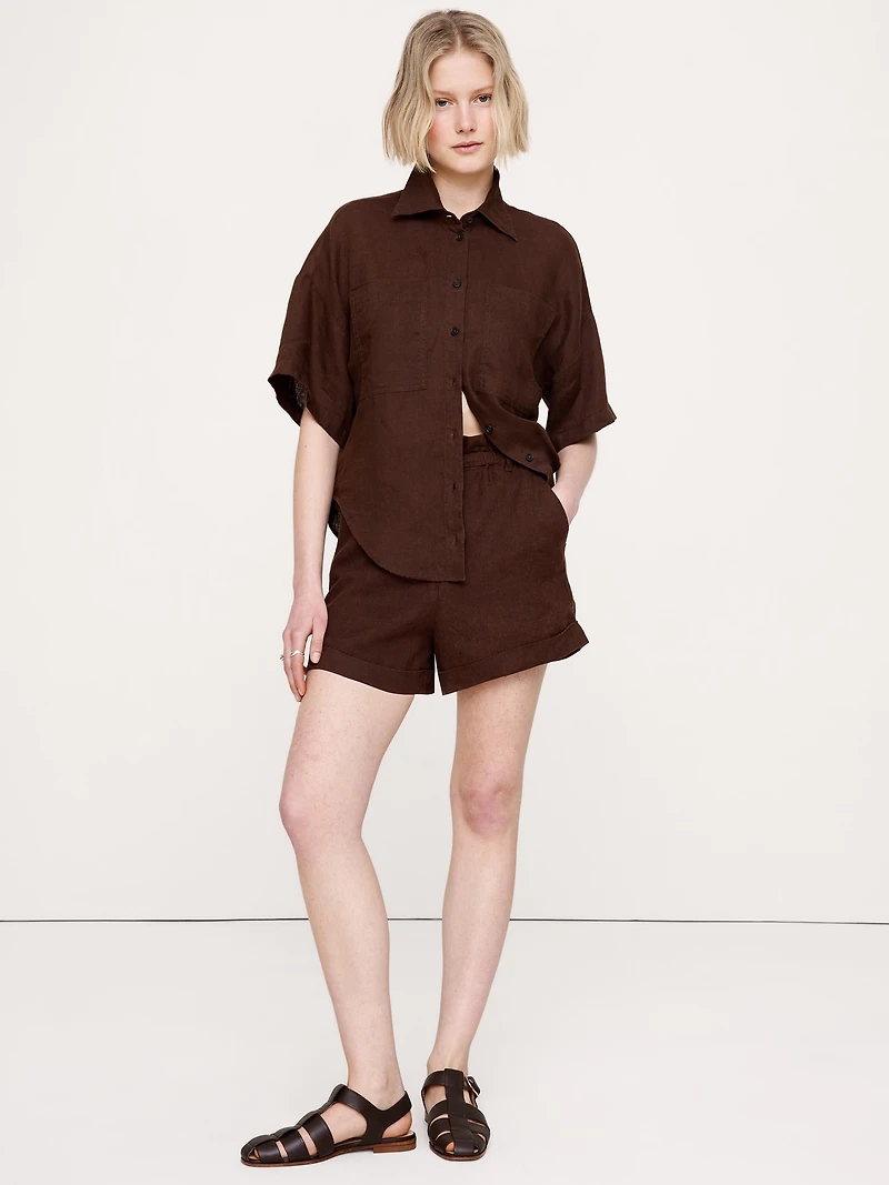 Linen Short-Sleeve Shirt