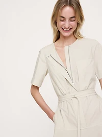 Cotton Poplin Shirt Dress