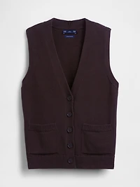 100% Cotton Pocket Sweater Vest