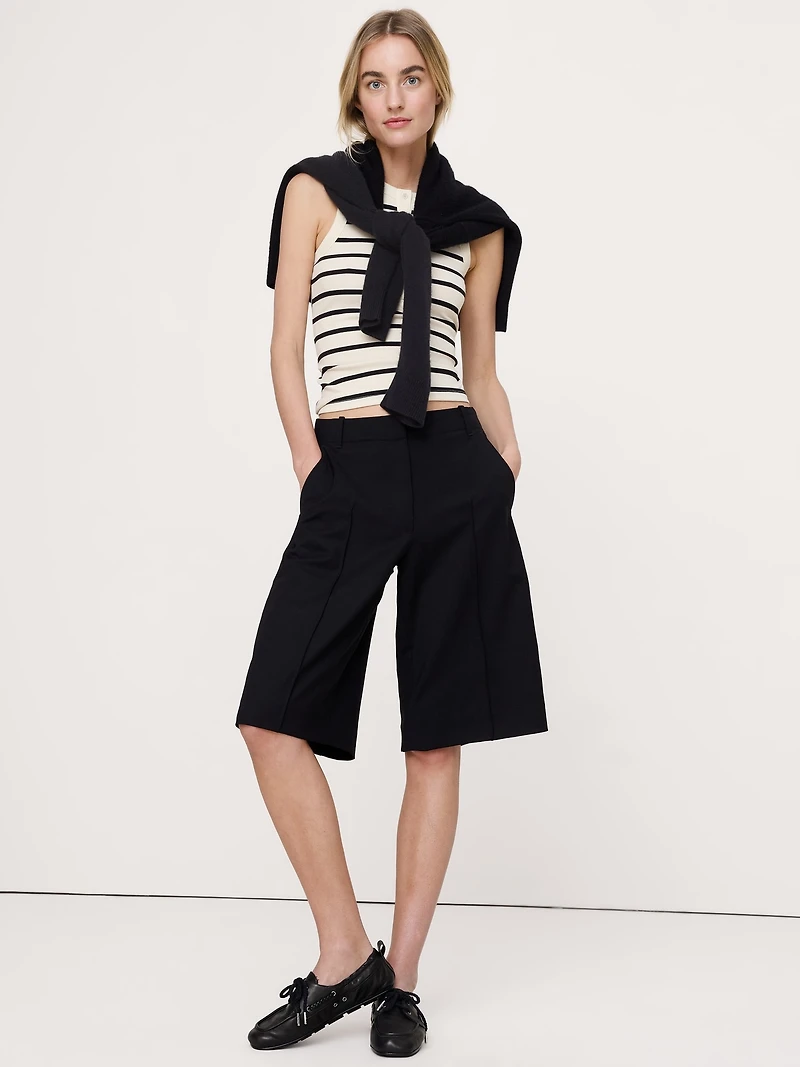 Ribbed Henley Tank