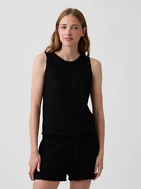 100% Cotton Crochet Tank Top