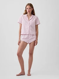 MadeSoft Poplin Crop PJ Shirt