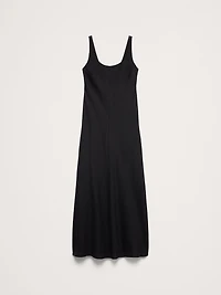Linen Bias-Cut Maxi Dress