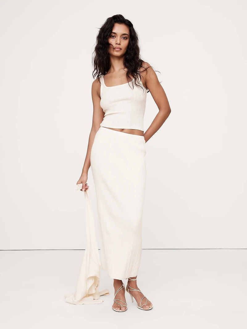 Crinkle Knit Tank