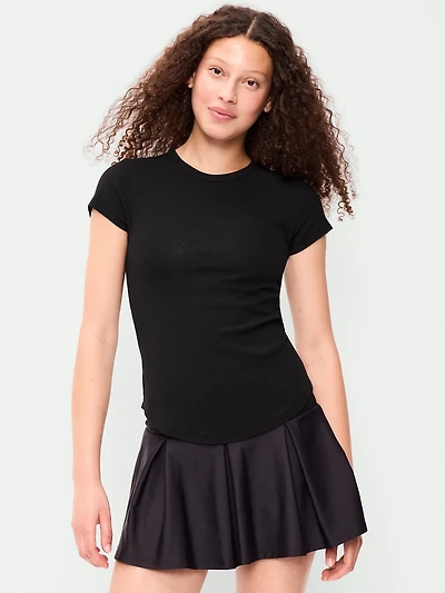CloudLite Crew-Neck Ribbed Top