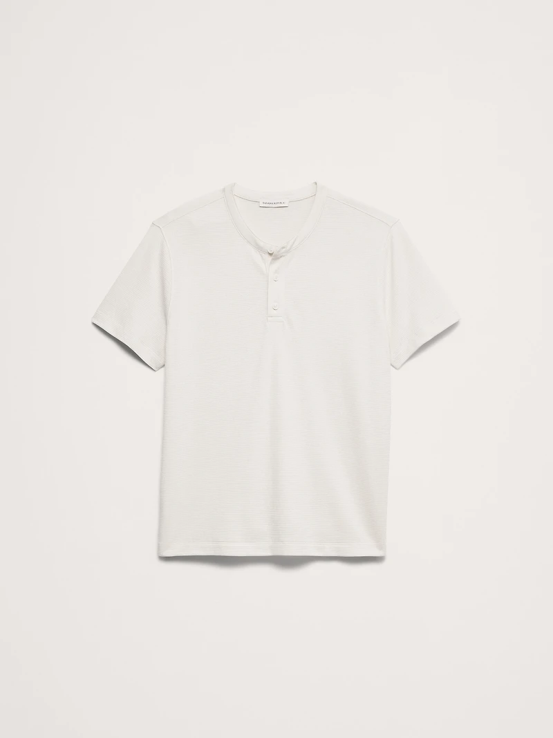 Mesh Henley T-Shirt