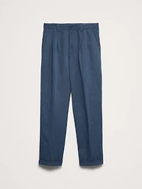 Archive Reissue Pleated Italian Linen-Cotton Pant