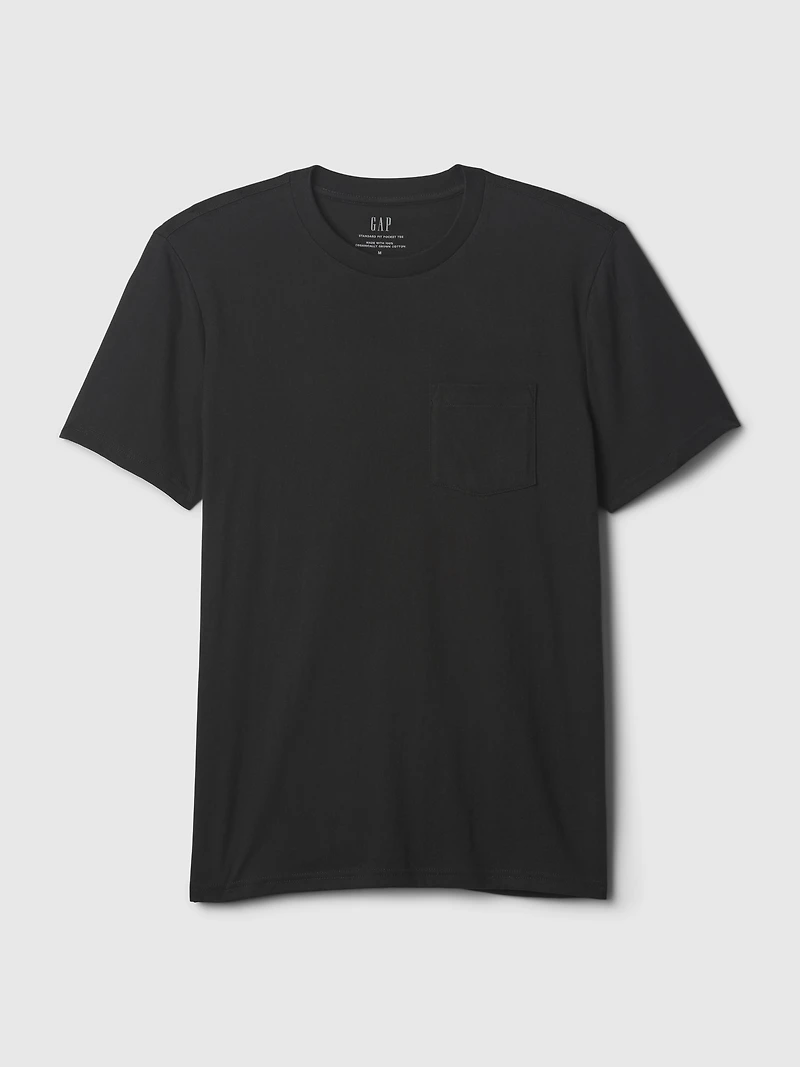 Adult Organic Cotton Pocket T-Shirt