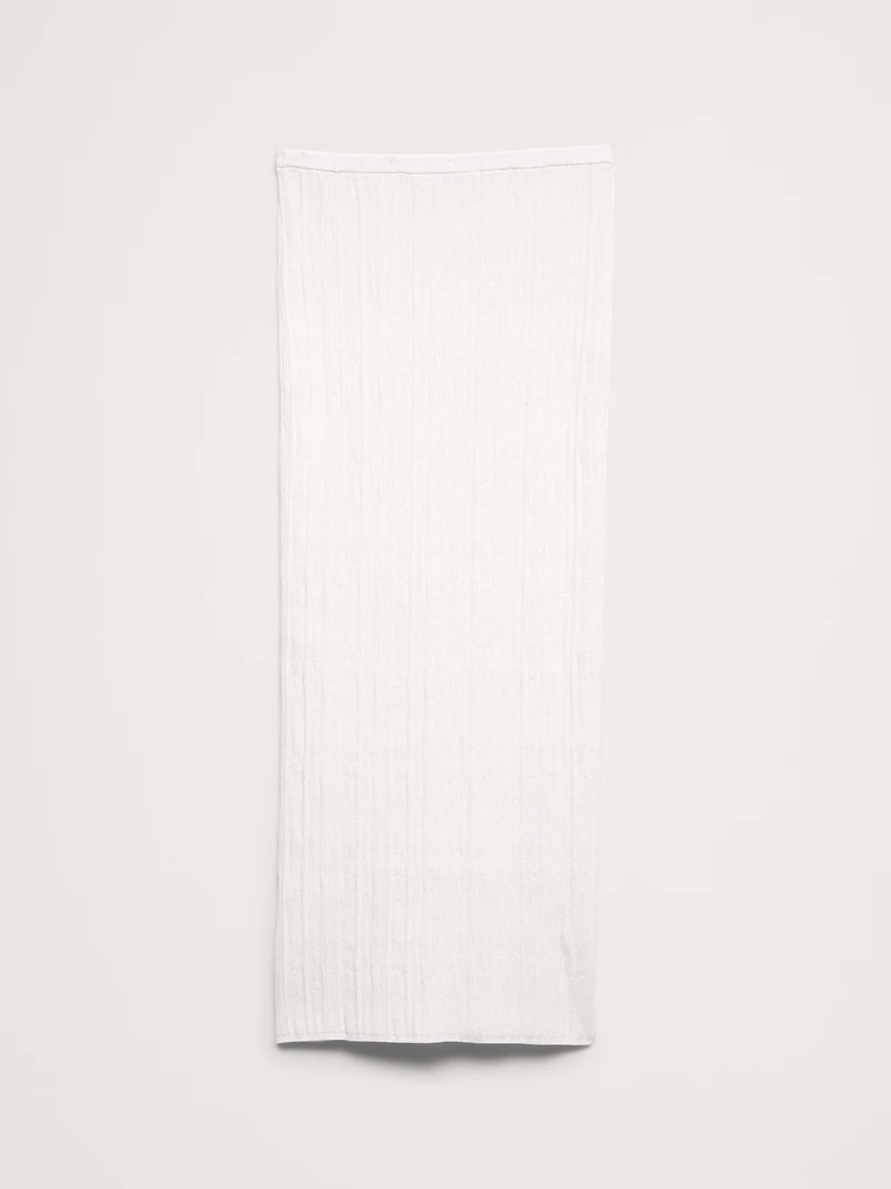 Crinkle Knit Maxi Skirt