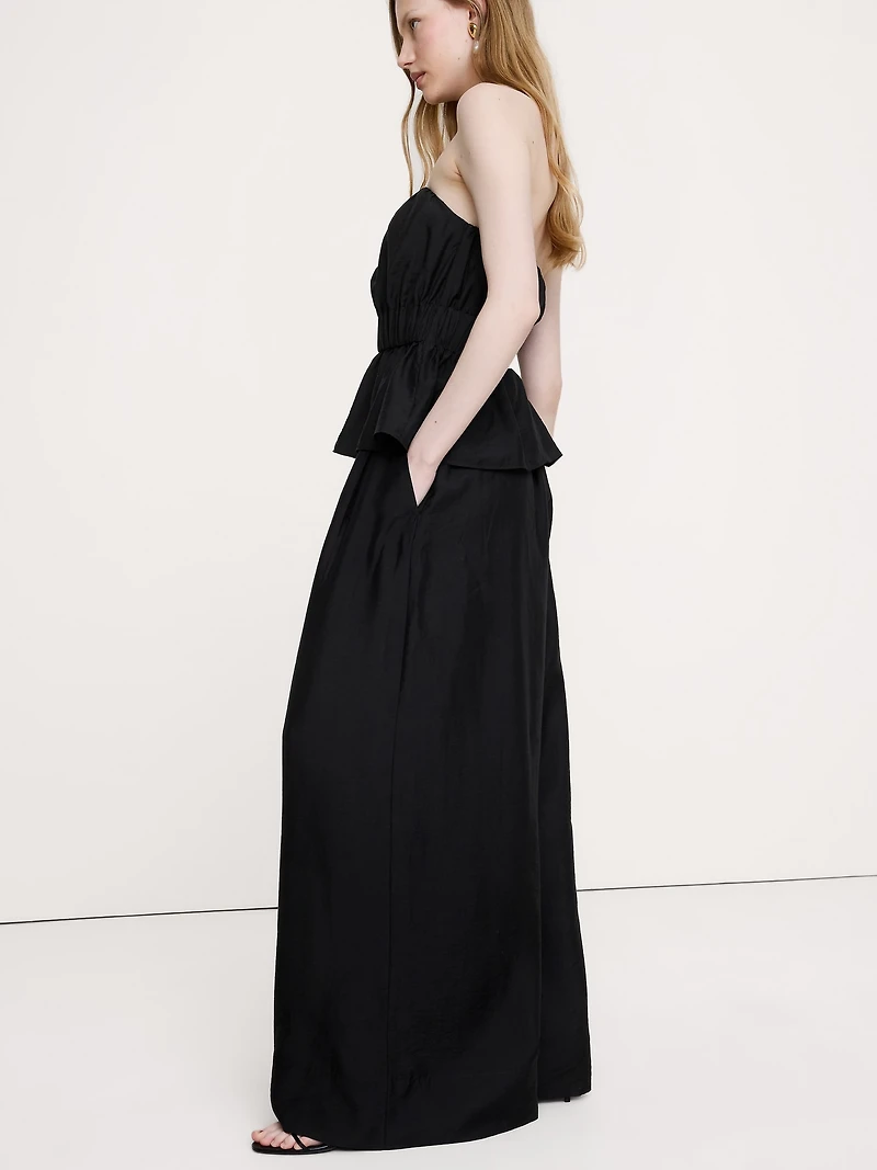 High-Rise Wide-Leg TENCEL™-Nylon Palazzo Pant