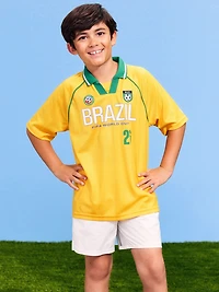 FIFA World Cup 26™ Brazil Lifestyle Collared Jersey T-Shirt for Kids