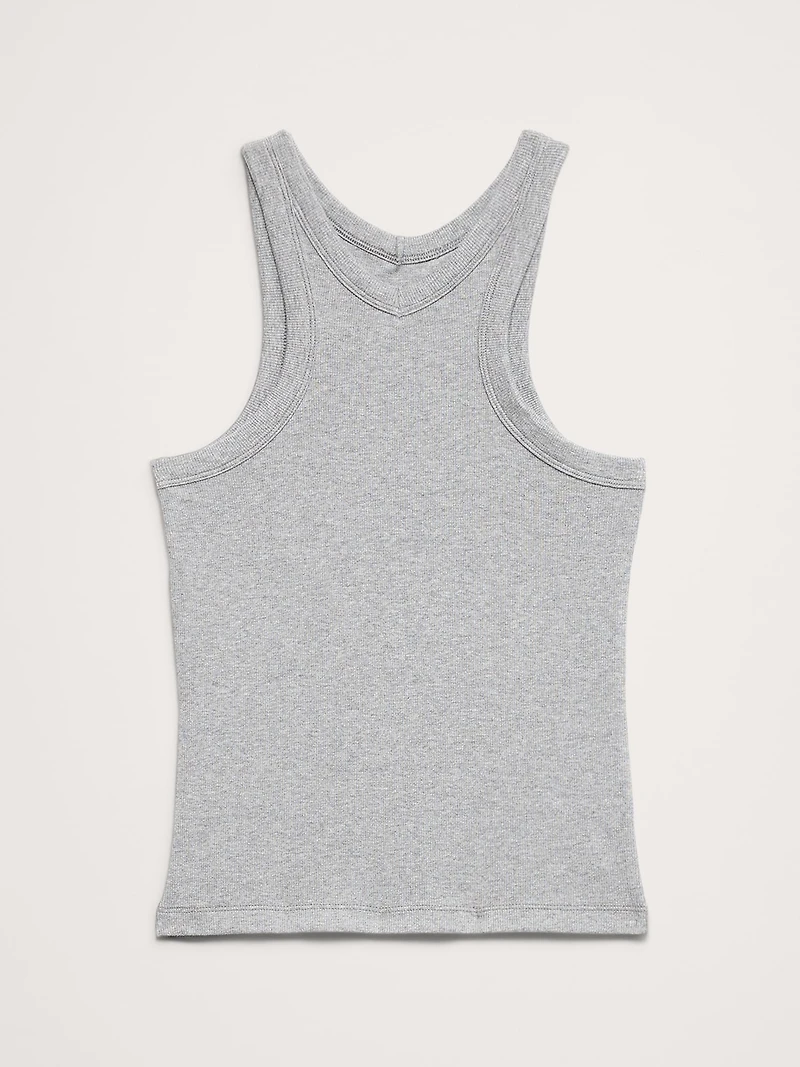 Ribbed V-Neck Tank