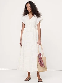 Embroidered Cotton Maxi Dress
