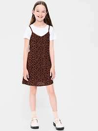 Short-Sleeve T-Shirt and Dress Set for Girls