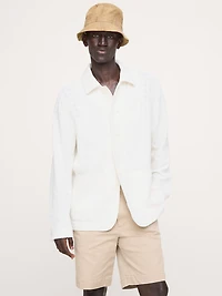Basketweave Shirt Jacket
