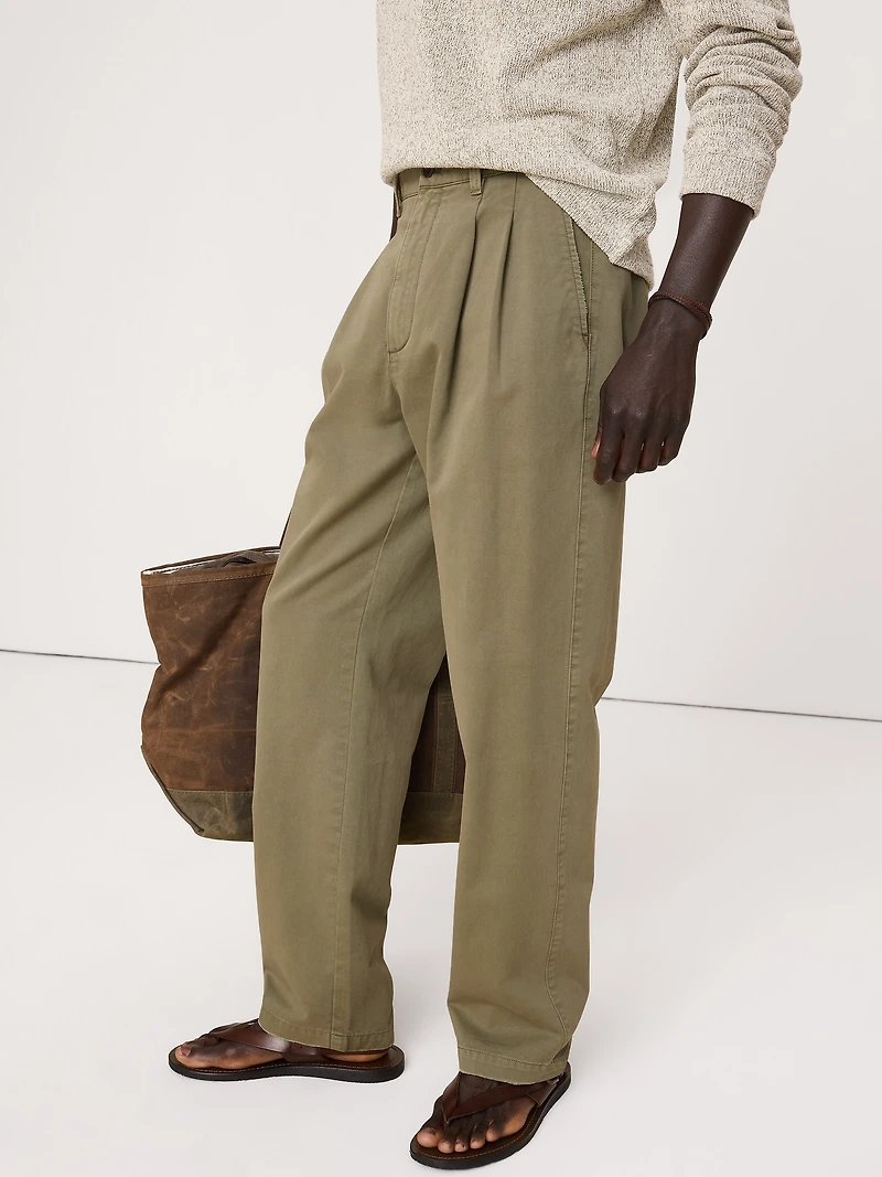 Archive Reissue Straight Pleated Chino