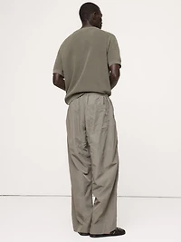 Loose Nylon Drawstring Pant