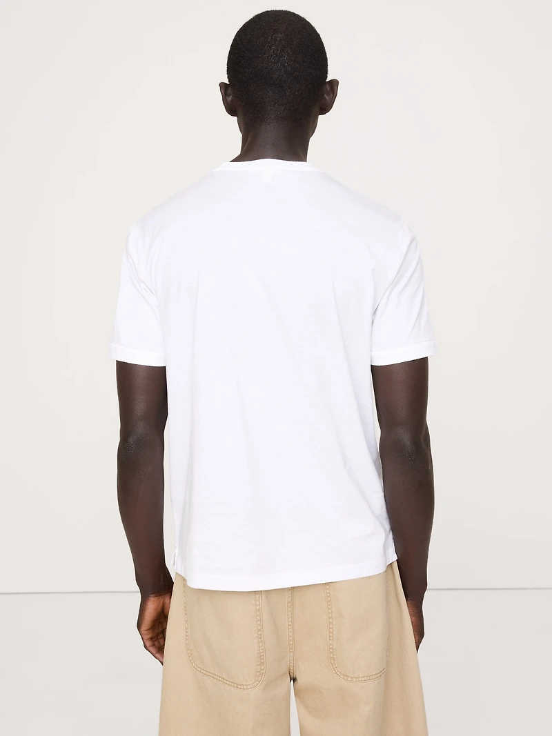 Silky Cotton Ringer T-Shirt