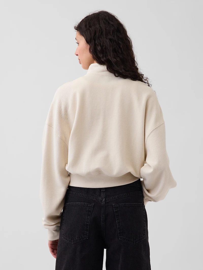 Oversized Wedge Half-Zip Pullover
