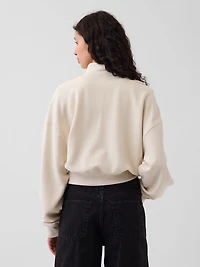 Oversized Wedge Half-Zip Pullover