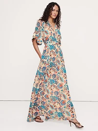 Tie-Back Maxi Dress