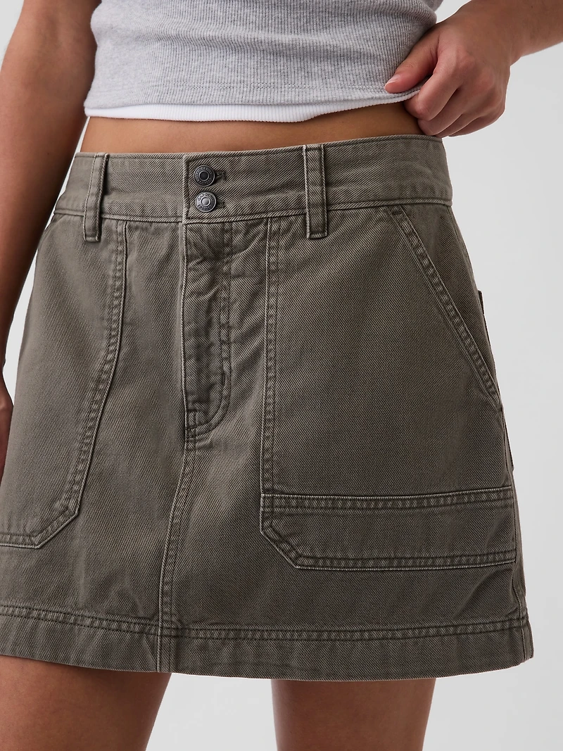 High Rise Mini Utility Skort