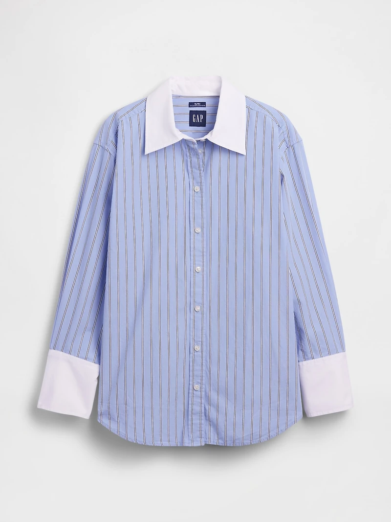 Organic Cotton Poplin Big Shirt
