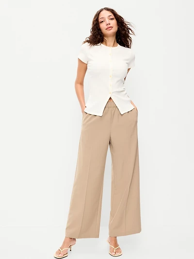 High-Waisted Billie Wide-Leg Trouser
