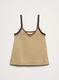 Coastal Cotton V-Neck Sweater Tank