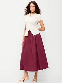 Poplin Mini Skirt