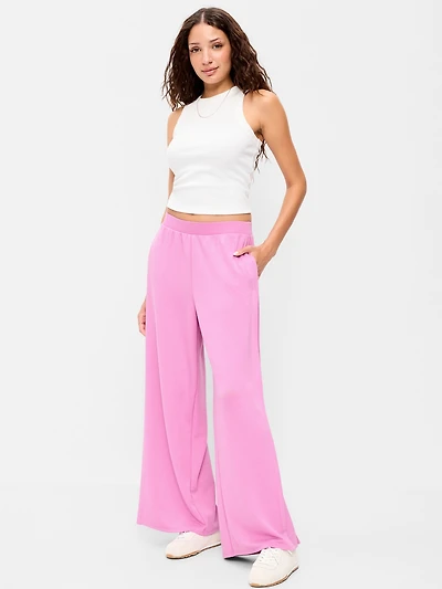 High-Waisted Bounce Lite Drapey Wide-Leg Sweatpants