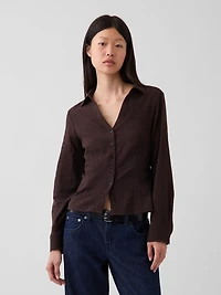 Textured Dobby Fitted Shirt