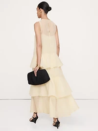Organza Tiered Maxi Dress