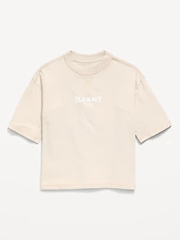 Short-Sleeve Boxy Logo Graphic T-Shirt for Boys