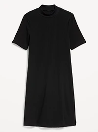 Snug Mock-Neck Bodycon Mini Dress