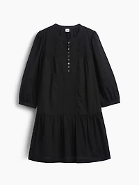 Lace-Trim Drop-Waist Mini Dress
