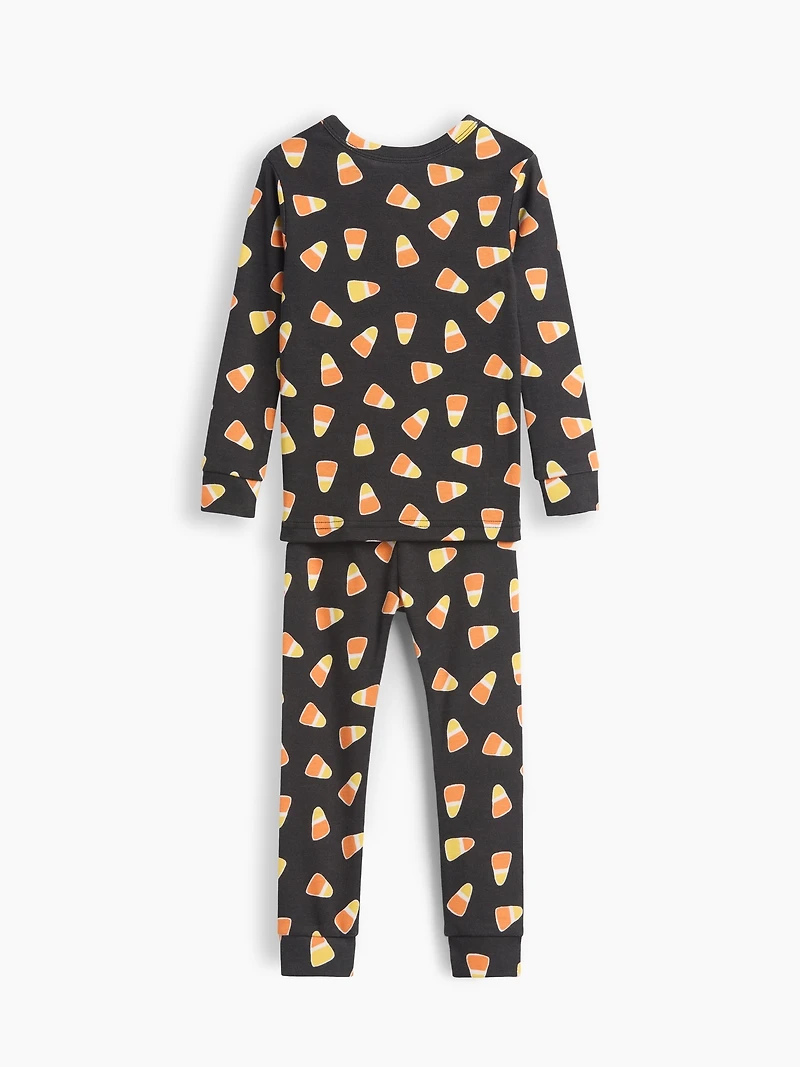 Pyjama en coton biologique brossé à motif de bonbons maïs pour Bébé et Tout-petit