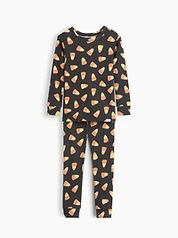 Pyjama en coton biologique brossé à motif de bonbons maïs pour Bébé et Tout-petit