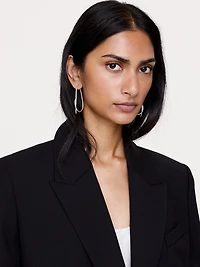Large Knotted Hoop Earrings