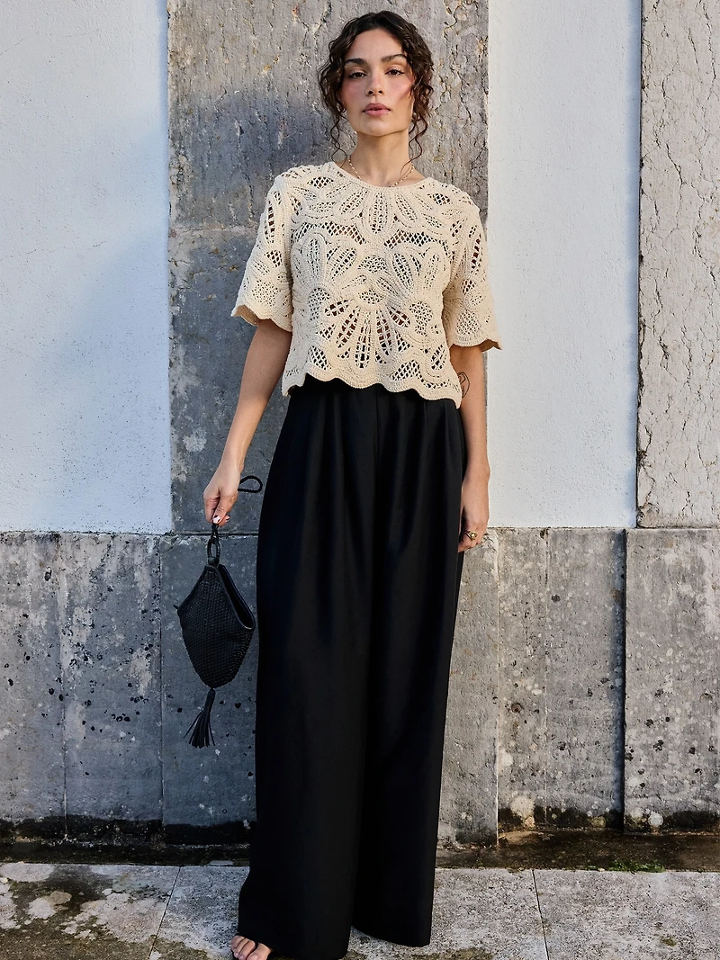 High-Rise Wide-Leg TENCEL™-Nylon Palazzo Pant